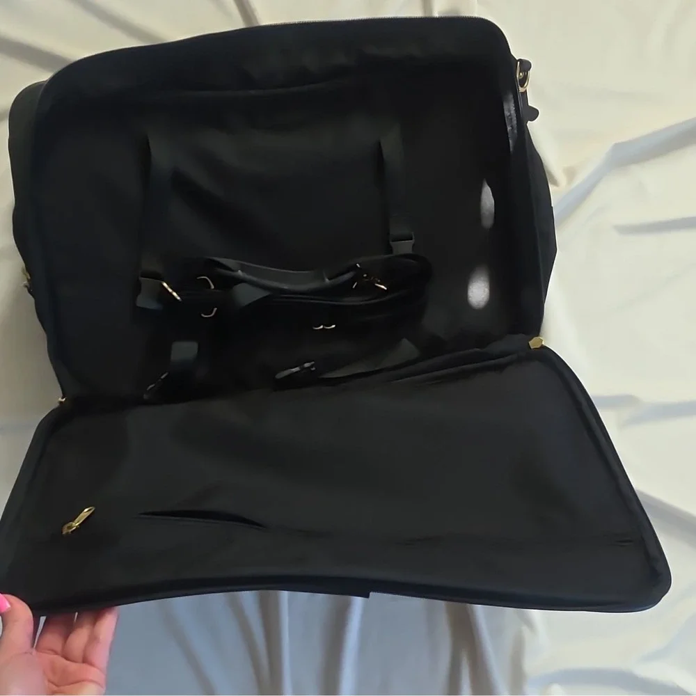 RARE AMAZING Vintage Coach Black Triple Level Carryall Suitcase Black